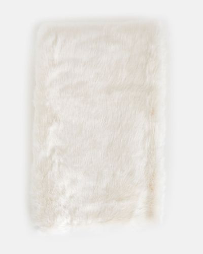 Paul Costelloe Living Ivory Faux Fur Throw